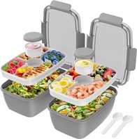 Cherrysea 2Pack Salad Lunch Container, 68oz Salad