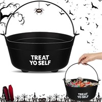 9 Inch Witch Black Cauldron Halloween Cauldron Pot