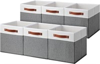 Set of 6 Storage Cubes, 11"x11" Fabric Cube Stor