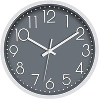 Foxtop 12 Inch Non-Ticking Wall Clock Silent