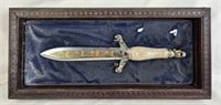 15" Decorative Dagger W/ Wooden Display Box