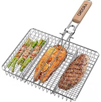 Deep Grill Basket, Stainless Steel Grill with