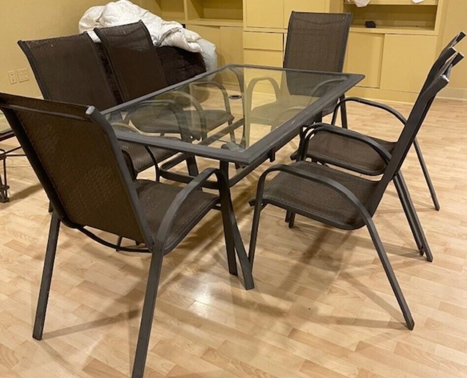 Patio Table with 6 Chairs