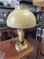 Yellow Toleware Lamp