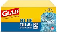 Glad Blue Recycling Bags - Tall 45 Litres -