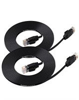 Cat 6 Ethernet Cable Black 10ft (5 Pack)(at a