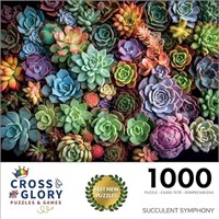Succulent Symphony: Best 1000 Piece Jigsaw Puzzle