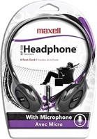 Maxell® HP-100 On-Ear Headphones with Microphone,