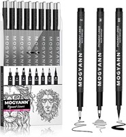 Mogyann Art Pens, Black Drawing Pens 8 size Ink