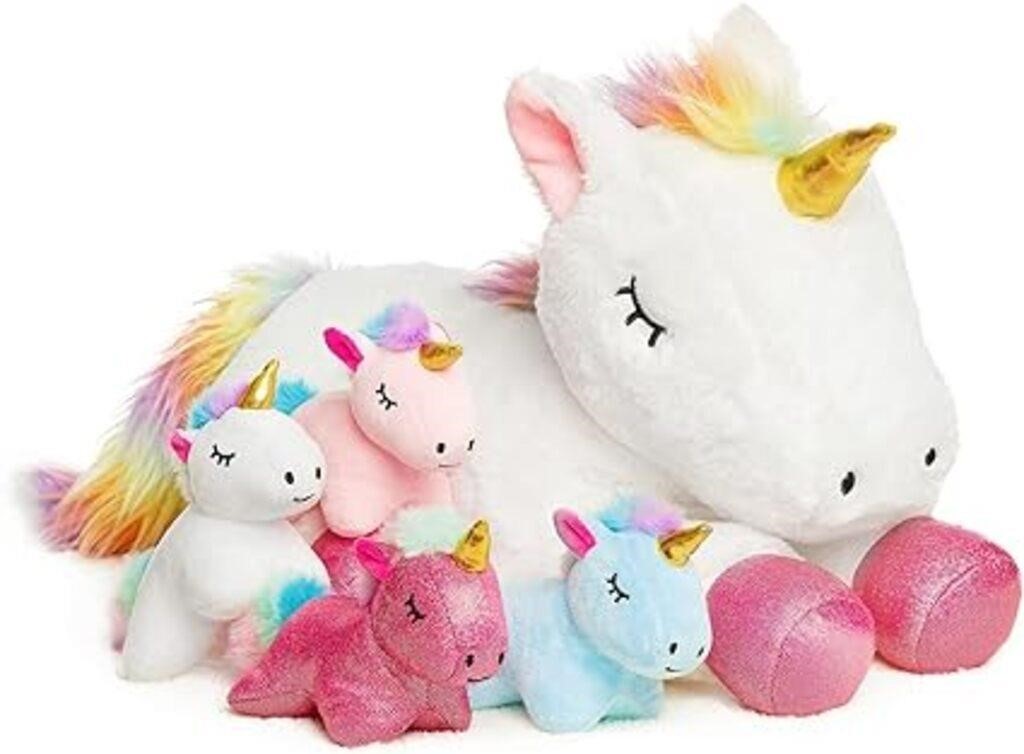 5 Pieces Unicorn Toys for Girls,1 Mommy Unicorn