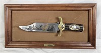 The American Eagle Bowie Knife Framed Display