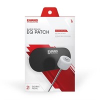 Evans EQ Double Pedal Patch, Black Nylon