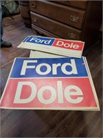 5 Vtg. Ford/Dole Posters