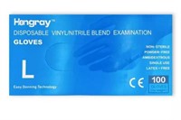 HONGRAY VINYL/NITRILE BLEND GLOVES (medical