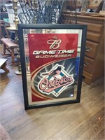Budweiser Orioles Mirrored Sign