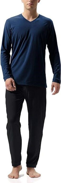 SIZE : L - NAVY + BLACK - DAVID ARCHY Men's