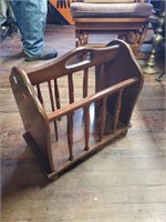 Wooden Magazine Rack