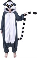 SIZE : M - NEWCOSPLAY  Lemur Pajamas Unisex Adult