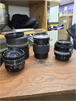 Lot of 3 Camera Lens (Minolta,Argus,Chinar)