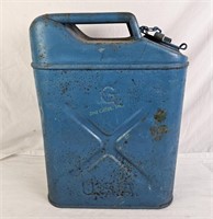 Blue Metal Jerry Can