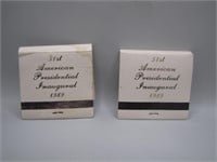 Pair of 1989 Presidential Inauguration Match Books
