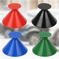 4 Pack Magical Car Ice Scraper, 2 in 1 Portable