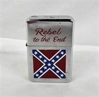 Rebel To The End Zippo Style Lighter