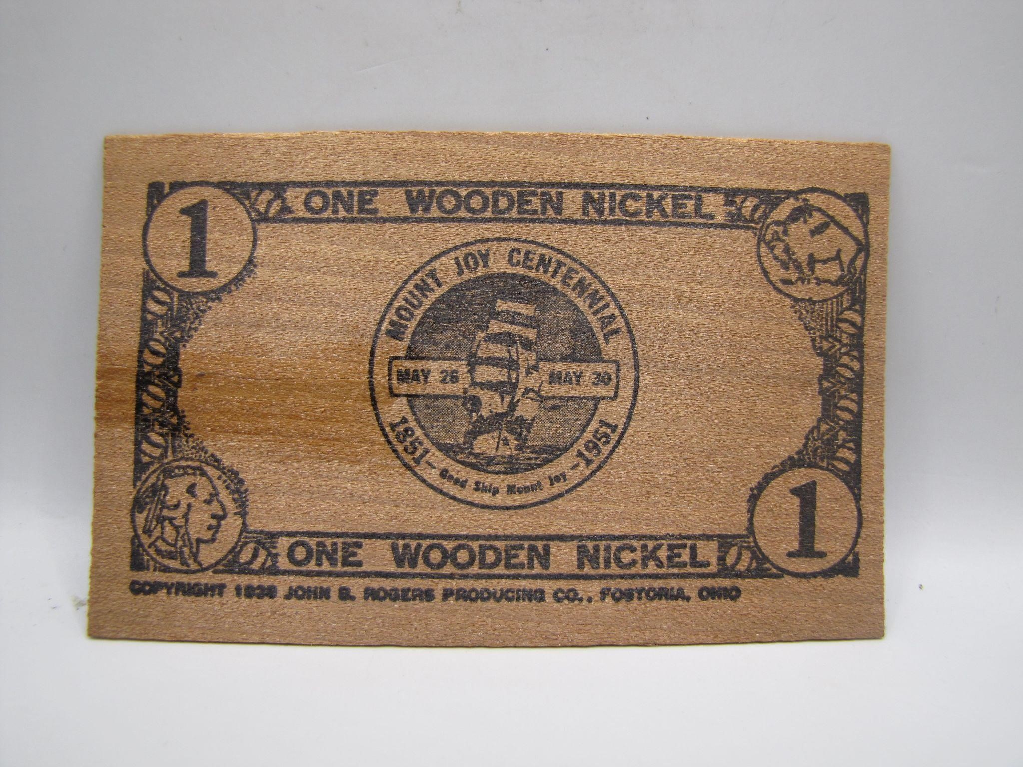 1951 Mount Joy "Wooden Nickel"