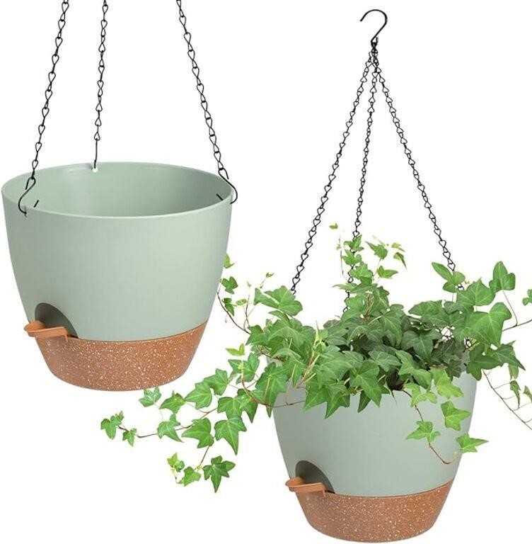 Hanging Planters for Indoor Outdoor Plants, 2 Pack