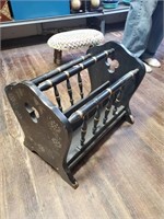 Stenciled Magazine Rack