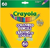 Crayola Coloured Pencils, 60 Ct