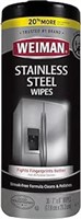 Weiman Stainless Steel Cleaner and Polish Wipes, 3