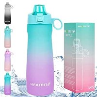 32oz Daily Cute Water Bottle with Handle, Reusable