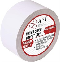 2 Packs of APT Double Sided Carpet Tape, Residue-F