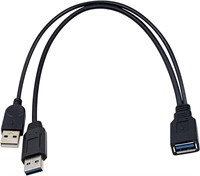 Duttek USB 3.0 Y Splitter Cable, USB 3.0 Type A Fe