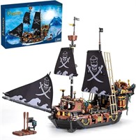 Sillbird Pirate Ship Building Blocks Set, Mini Bui