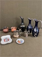 Collection of Small Vases & Trays