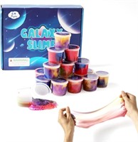 Slime Kit for Kids Aged 5 6 7 8 9, 18 Pcs Galaxy S