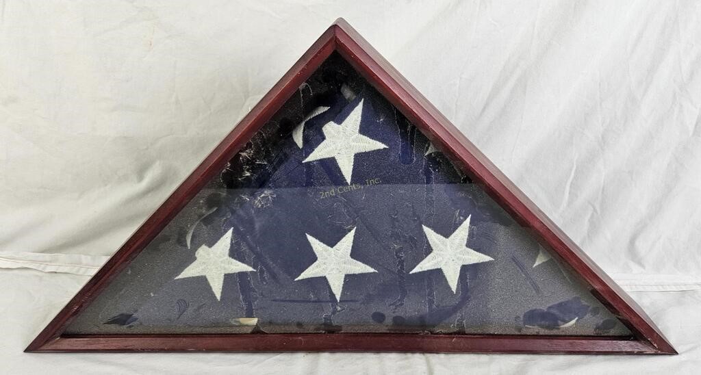 Framed Memorial American Flag