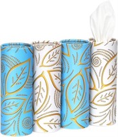 Car Tissue Cylinder with Facial Tissues Bulk, 4 Pa