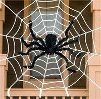 Anditoy 50" Giant Halloween Spider with 12ft