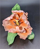 Lenox Porcelain Parrot Tulip Sculpted Flower