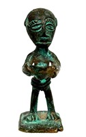 Miniature Bronze Hand Made Figure Representing Dif