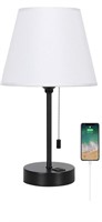(Without Lamp Shade) MOOACE USB Bedside Table