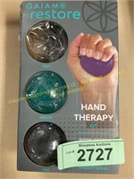Gaiam restore hand therapy kit (missing one)