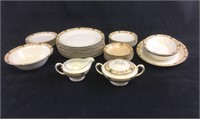 Vintage Crown Potteries Co Porcelain Set