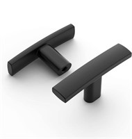 Amerdeco 25 Pack Matte Black Cabinet Knobs Single