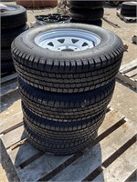 ST 205/75R14 Trailer Tires On Rims