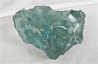 8" Chunk Of Light Blue Landscaping Glass