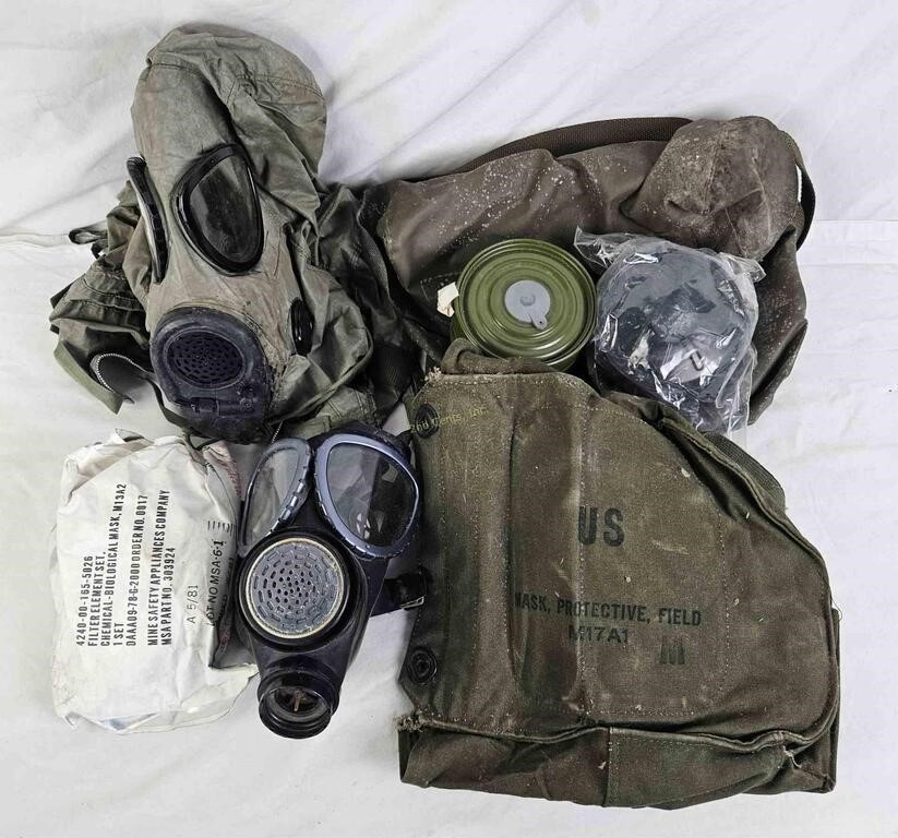 Lot Of Us Military Gas Masks